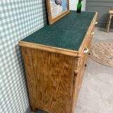 Mado buffet in restored pitch pine
