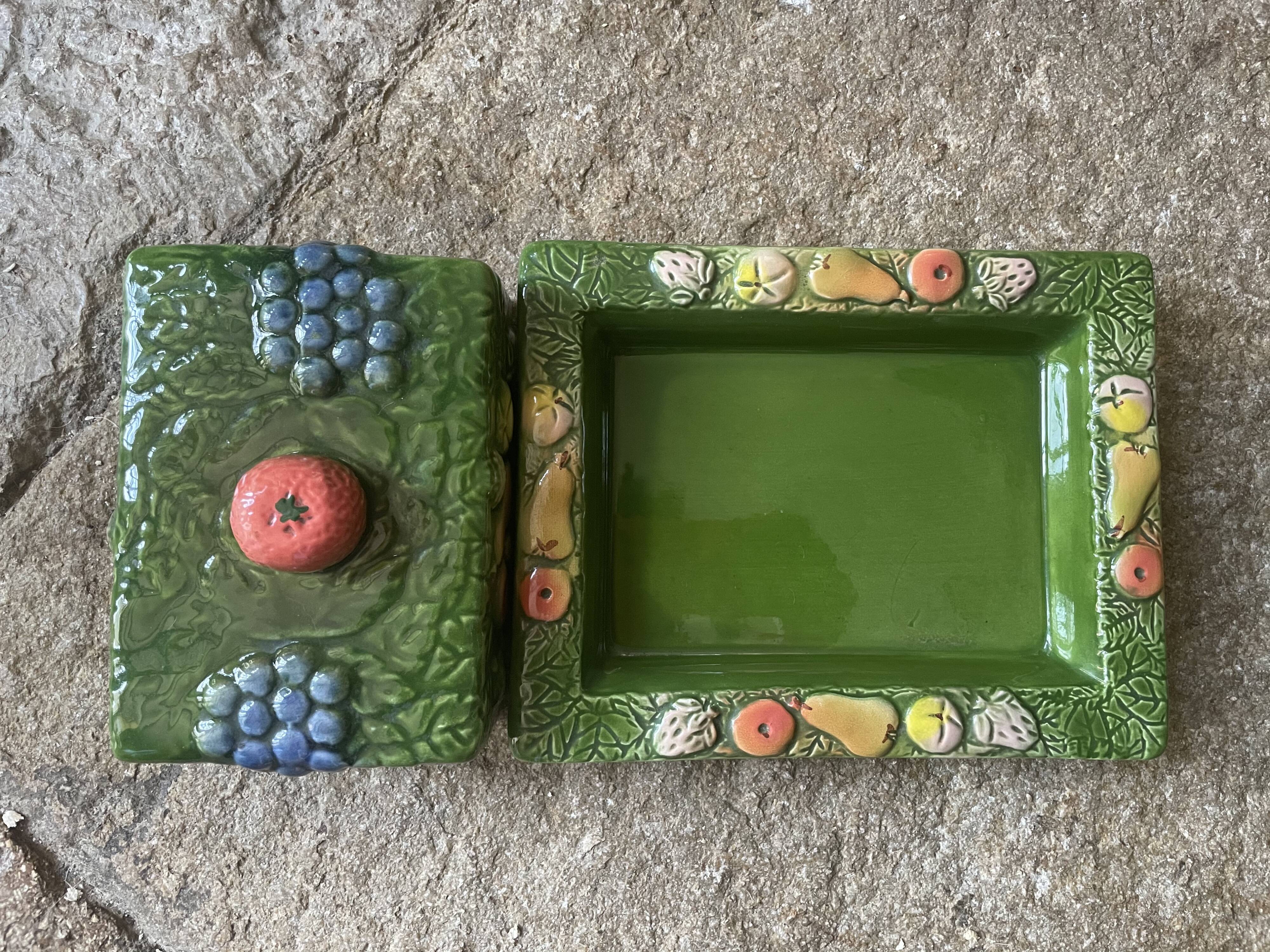 Vintage ceramic butterdish