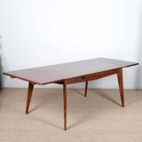 Rectangular extendable dining table from the 1950s.