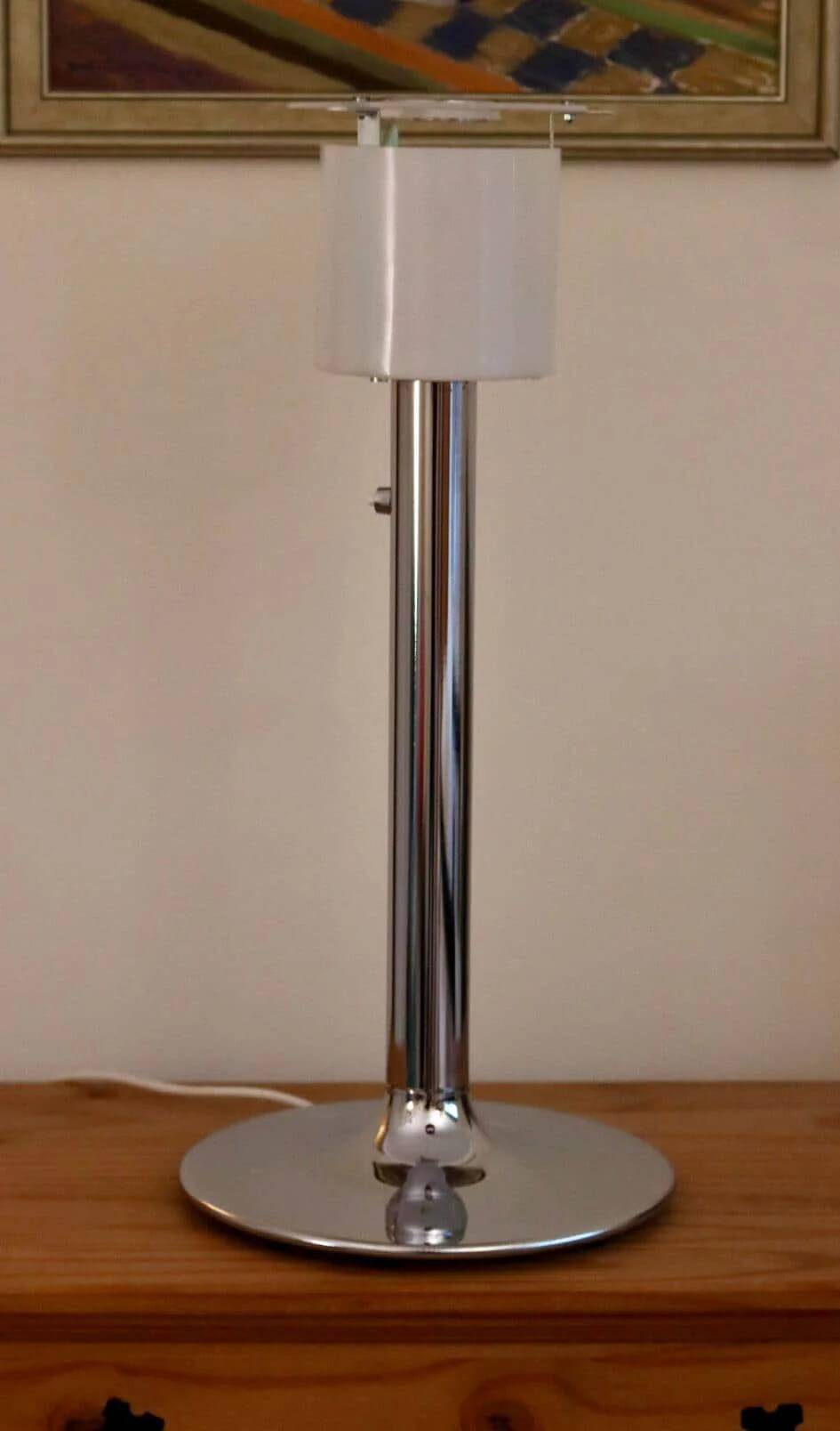 Chrome table lamp by Anna Ehrner for Ateljé Lyktan, 1970s