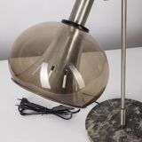 Vintage 50's table lamp in marble and perspex design lamter milano