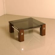 Coffee table in wood and smoked glass by Martin Visser for Spectrum 60s