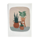 Illustration à la gouache "Le chat et ses plantes"