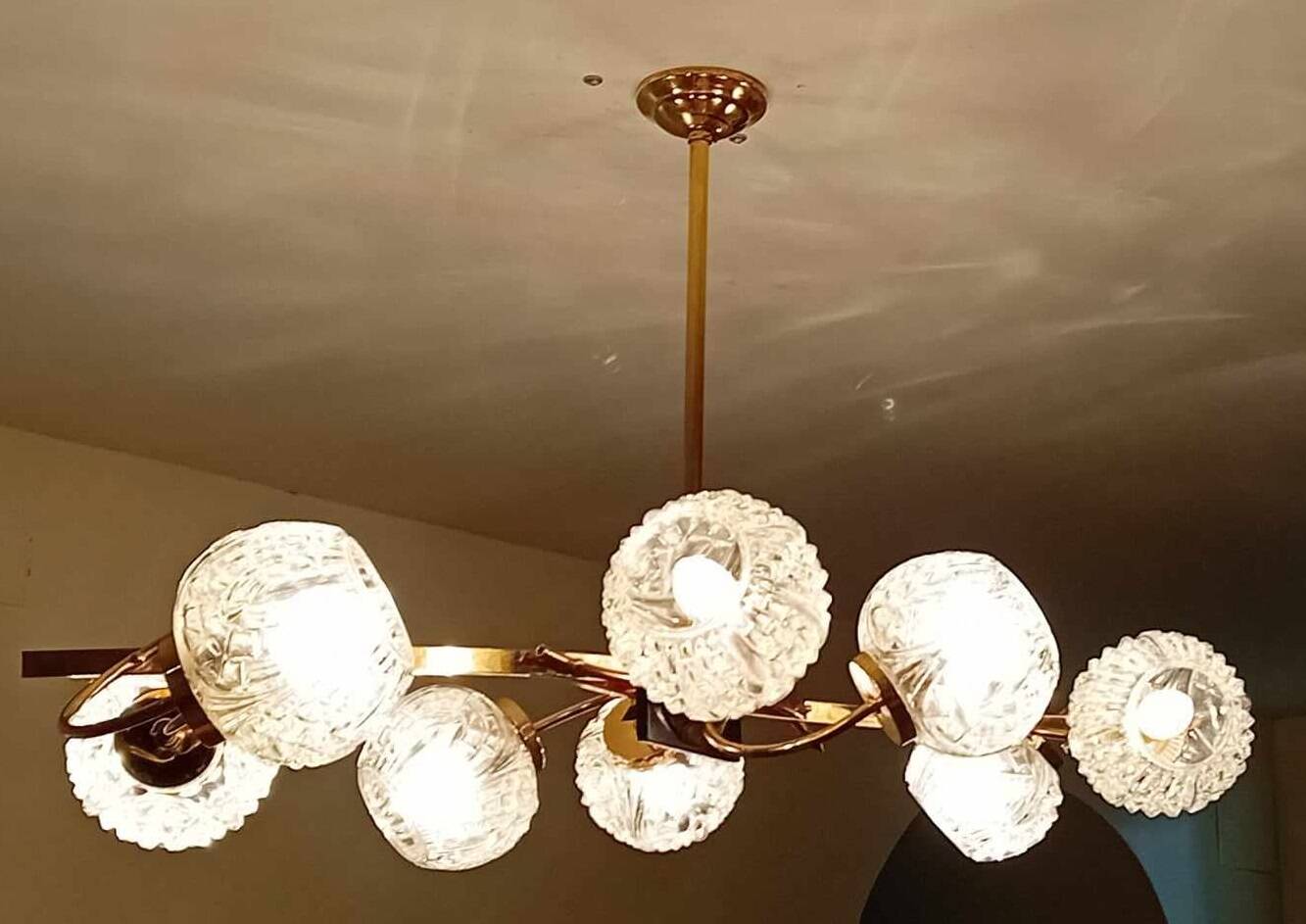 Large maison Arlus chandelier 40s/50s