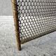 Antique fireplace screen from the 19th century, Napoleon III spark guard.
