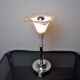 White fleur-de-lys lamp, murano glass, Italy, 1970
