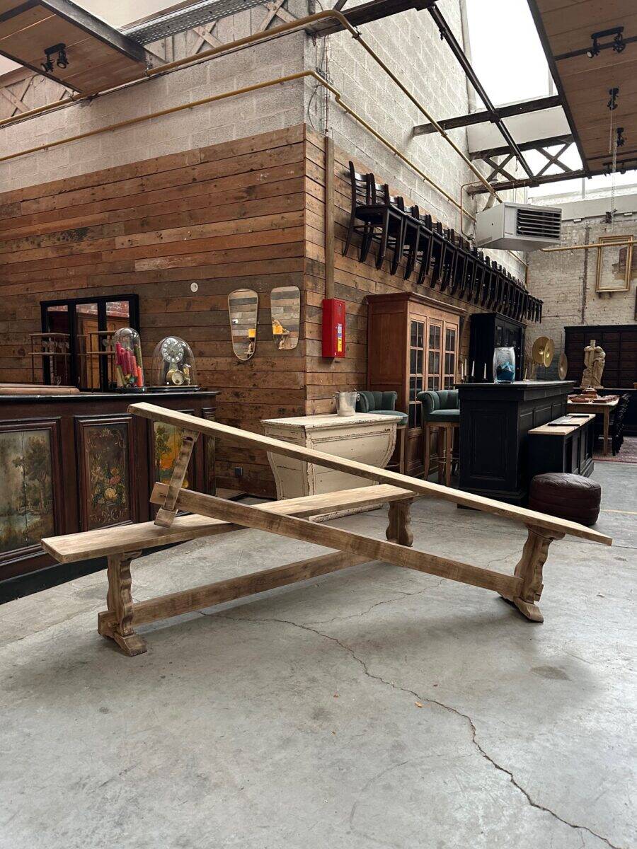 Pair of oak benches