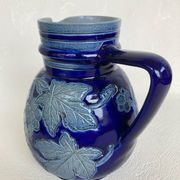 Betschdorf Alsace salt stoneware pitcher signed Schmitter Roger
