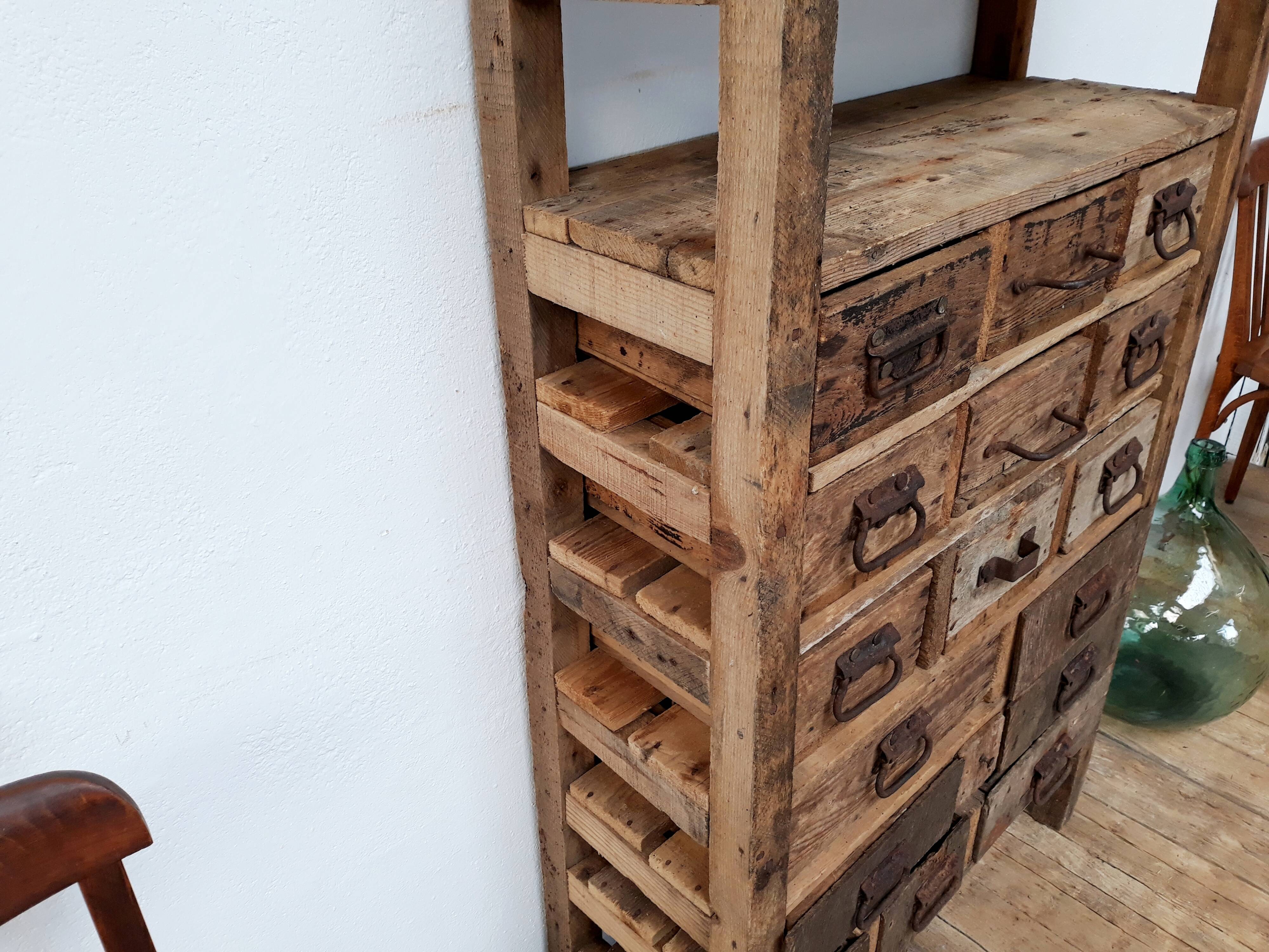 Craft cabinet with drawers