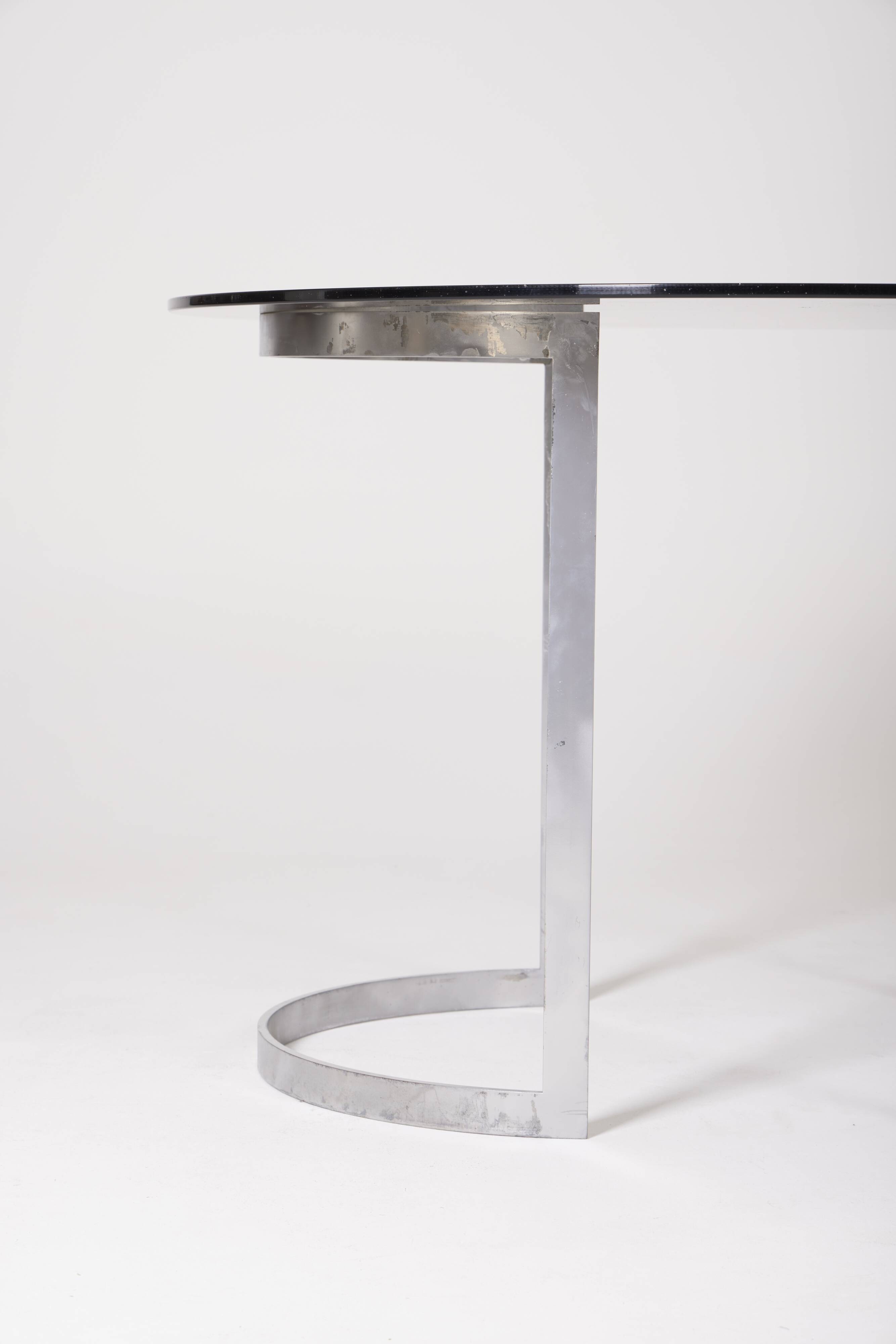 Boris Tabacoff glass table for Roche Bobois