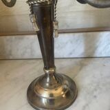 Two-tone solid brass chandelier