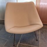 Pierre Paulin Oyster armchair reupholstered