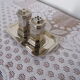 Silver metal salt and pepper set