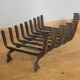 Large 19th century wrought iron log rack