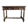 Louis XIII style desk in solid oak with twisted legs.