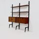 Teak Wall Unit by Louis van Teeffelen for WeBe 1950's