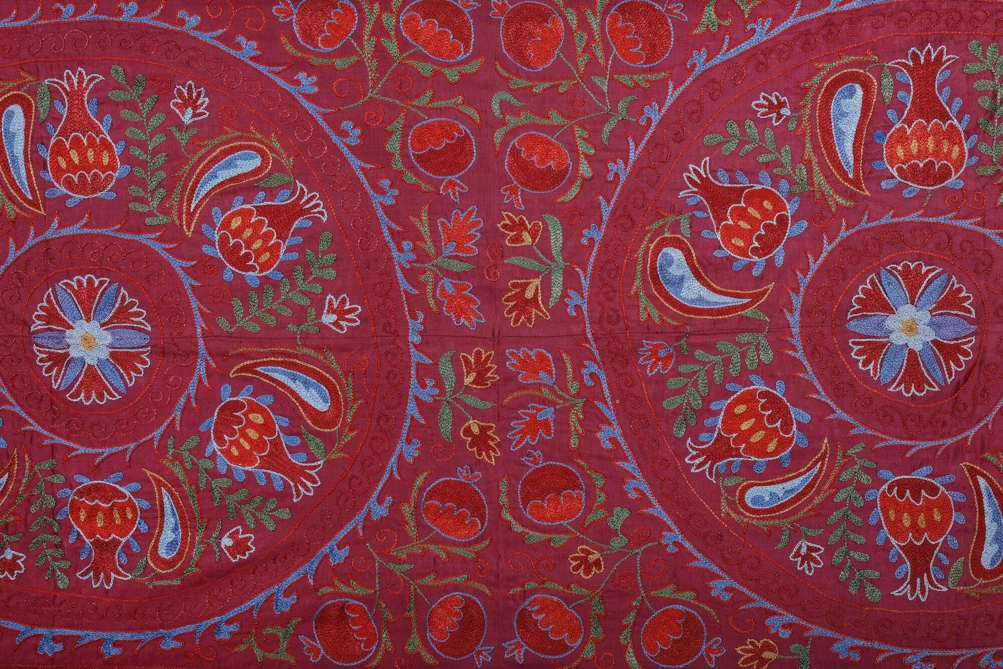 Vintage hand-embroidered tablecloth 94x189 cm