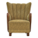 1960s, Danish highback armchair, original condition, cotton/wool.