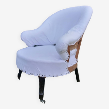 Napoléon III toad armchair unupholstered