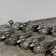 12 silver metal duck knife rests