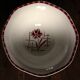 Grand saladier Sylvia Digoin Sarreguemines fleur rouge Art Deco