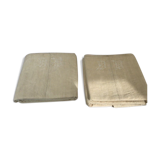 Pair of hemp sheets marked DB