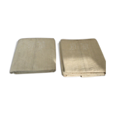 Paire de draps de chanvre marqués DB