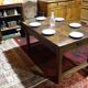 Nineteenth century farmhouse table in natural oak wood 140 x 90 cm