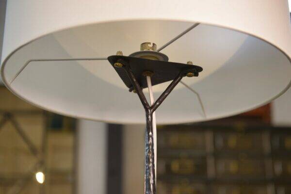 Large wrought iron lamp