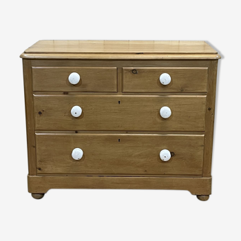 Commode anglaise XIXème en sapin