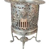 Antique Victorian Sheffield Silver Plated Raised Wine Bottle Holder Coaster