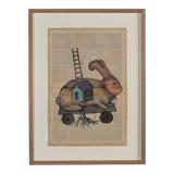 Once upon a time, Bilal Bahir, mixed media, 2020