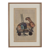 Once upon a time, Bilal Bahir, mixed media, 2020