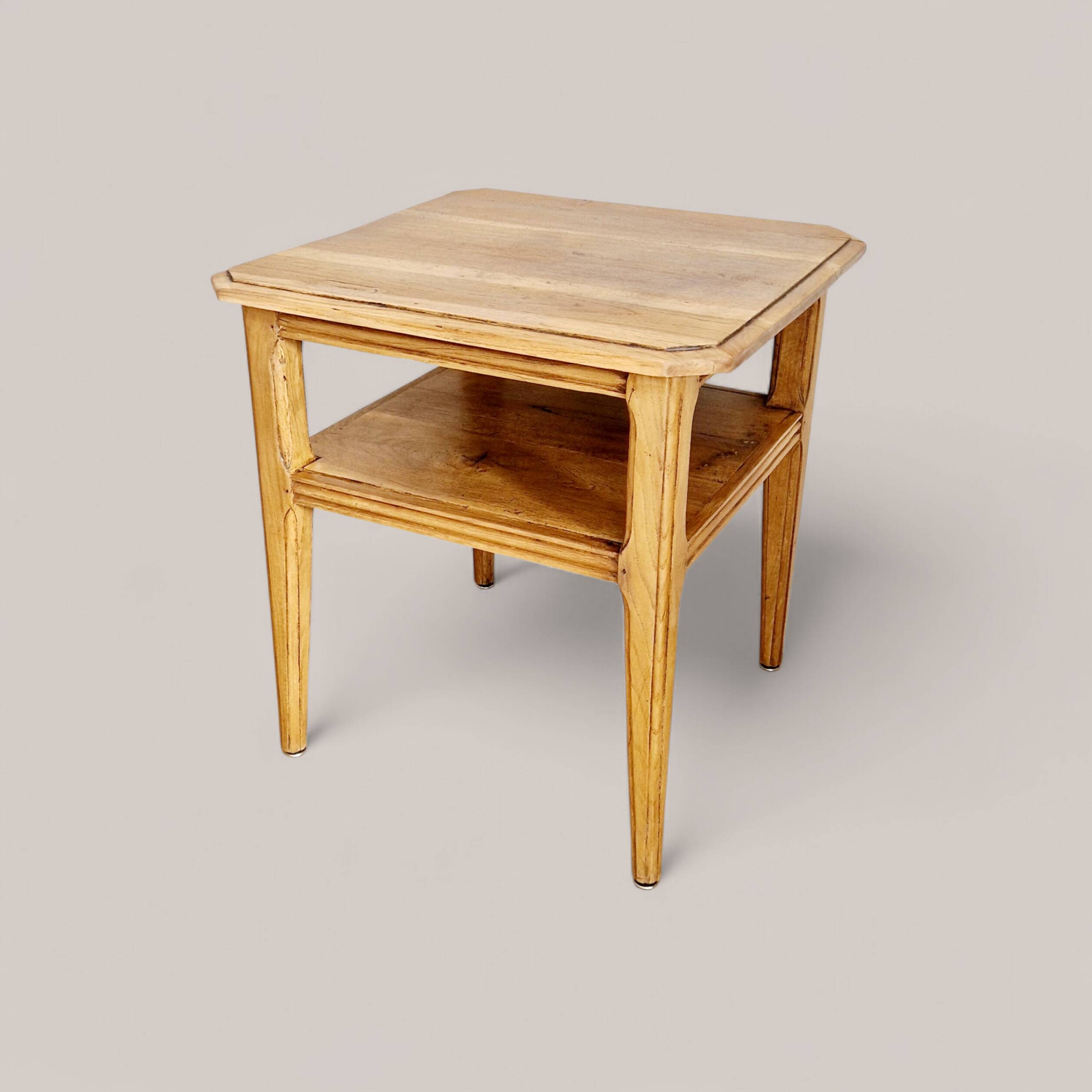 Table d'appoint, bout de canapé en chêne massif, 1940