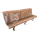 Banc de jardin de style industriel français en métal forgé