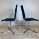 Set of four swivel dining chairs, Denmark 1960