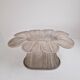 Vintage Oval Bamboo and Rattan Dining Table Base, France 1980's