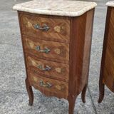 Paire chevet / chiffonnier Commode vintage style Louis XV