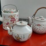 Set of 6 ancient Chinese teapots