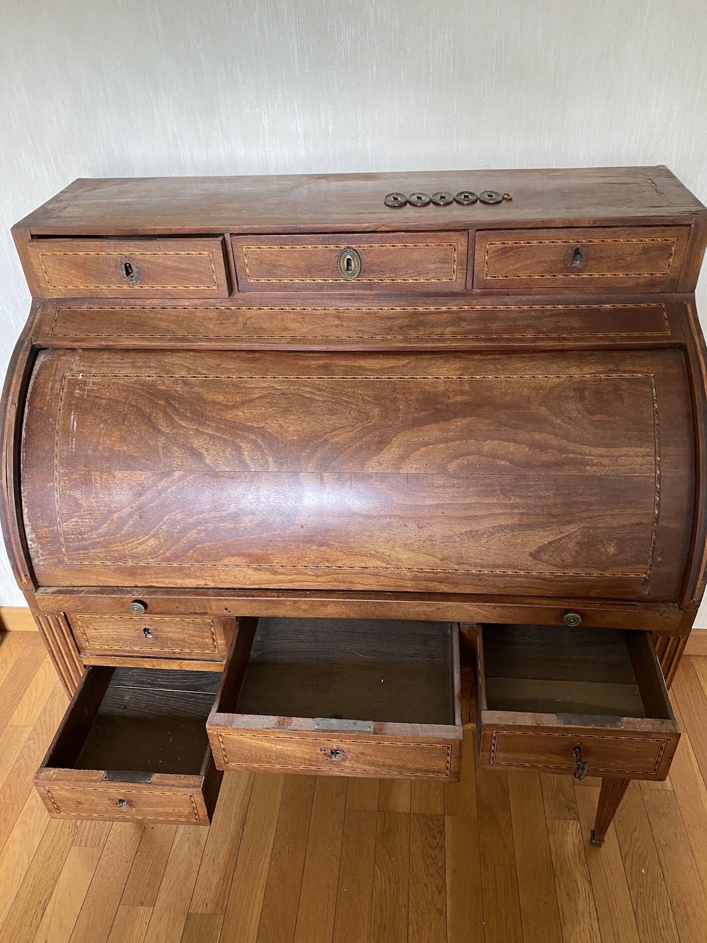 Bureau Cylindre Style Louis XVI