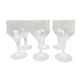 Lot of art deco wine glasses