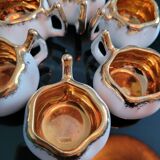 6 tasses à café anciennes en porcelaine