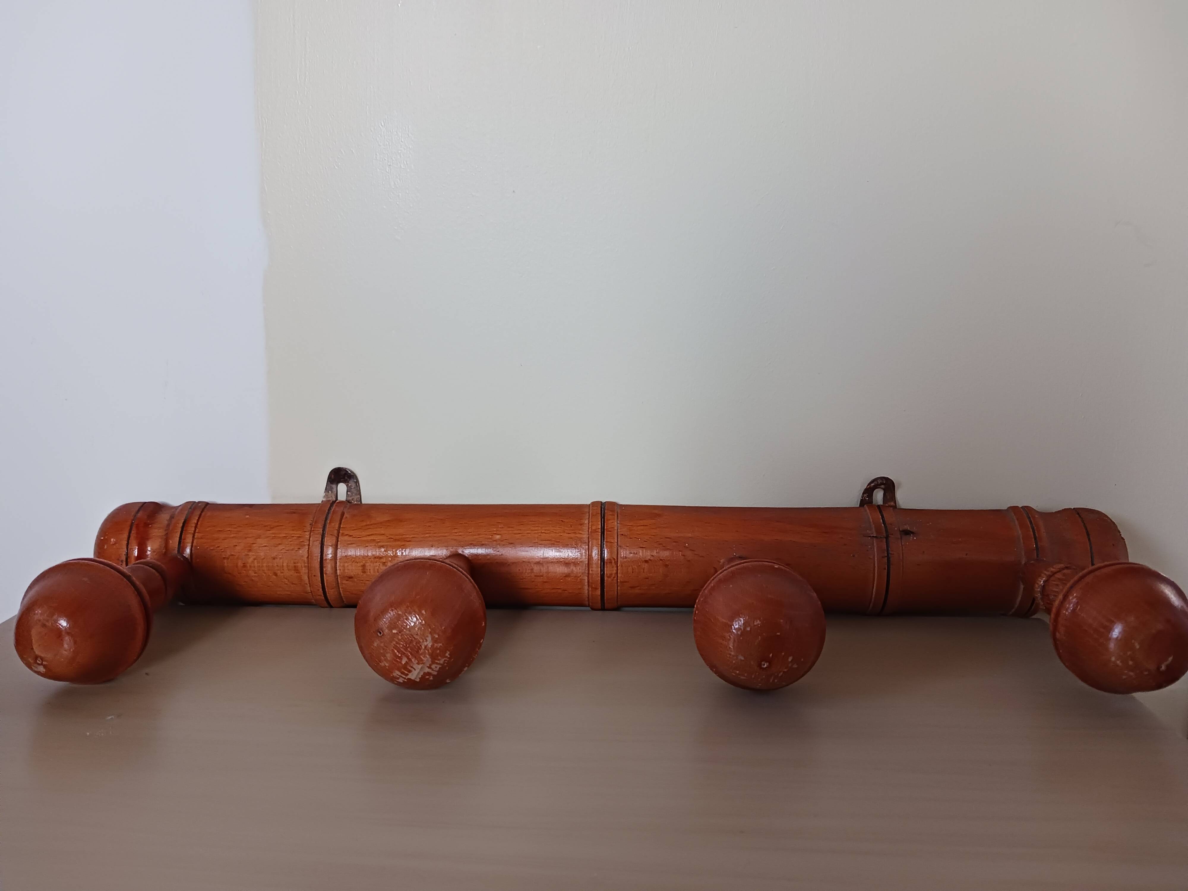 Wooden coat rack, 1950s.