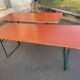Pair of brasserie tables