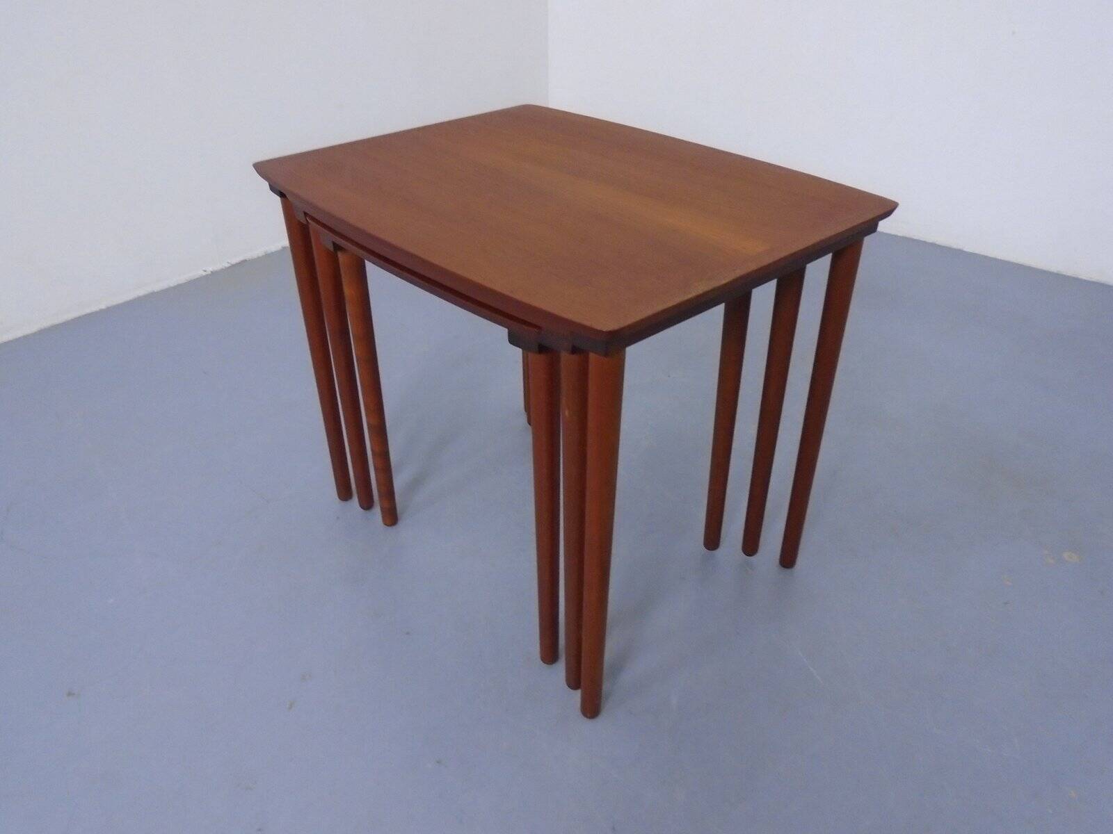 Danish Teak Nesting Tables from Møbelintarsia, 1960s, Set of 3
