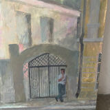 "The Tishashev House – Opochka" signed A. A. Yeremin