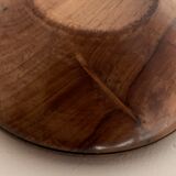 Empty round pocket of double-shack teak