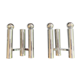 Pair of double wall lamps from Sciolari Italy 1960