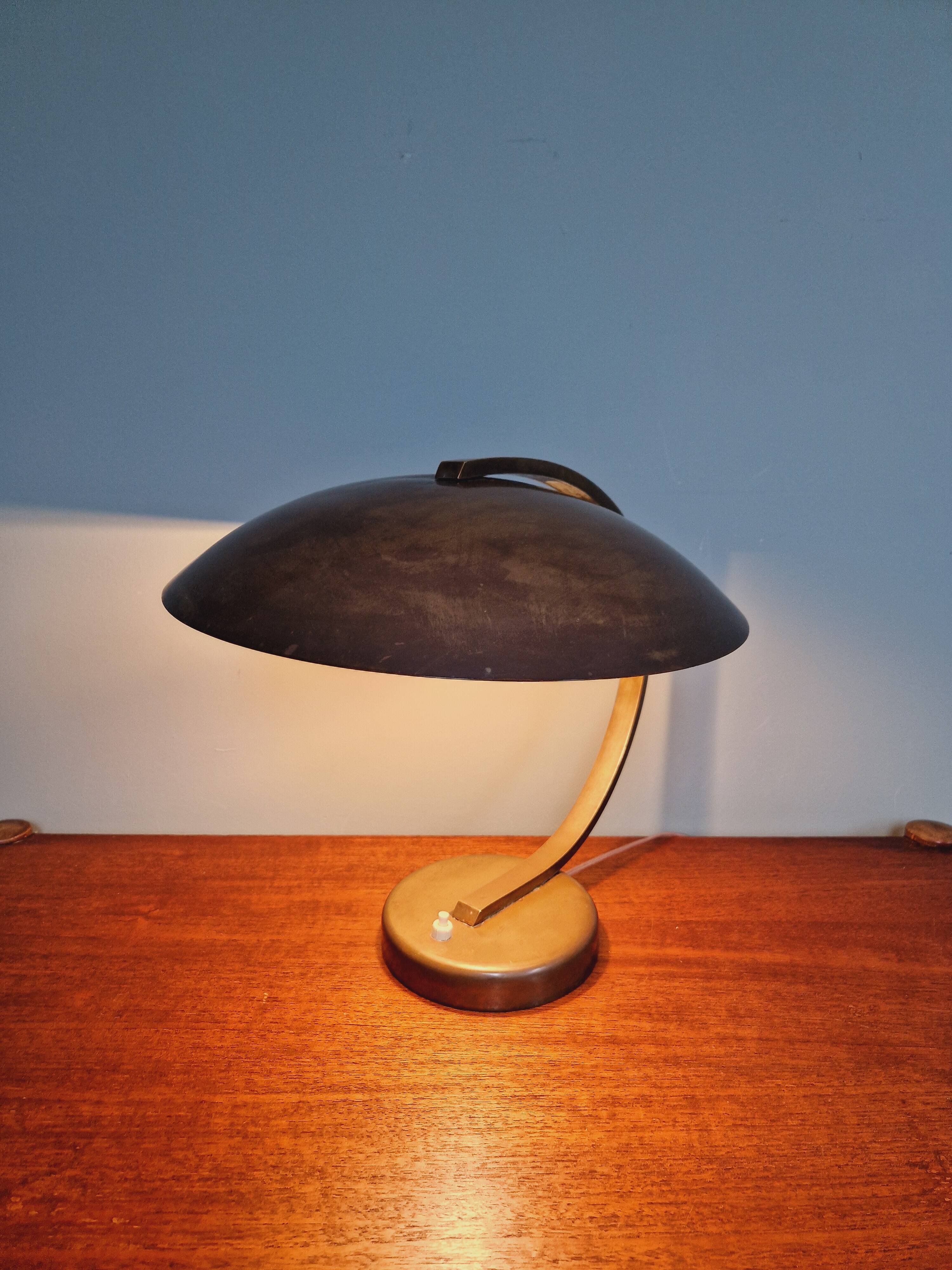 Bauhaus brass desk lamp, Egon Hillebrand