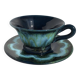 Deep blue Vallauris teacup